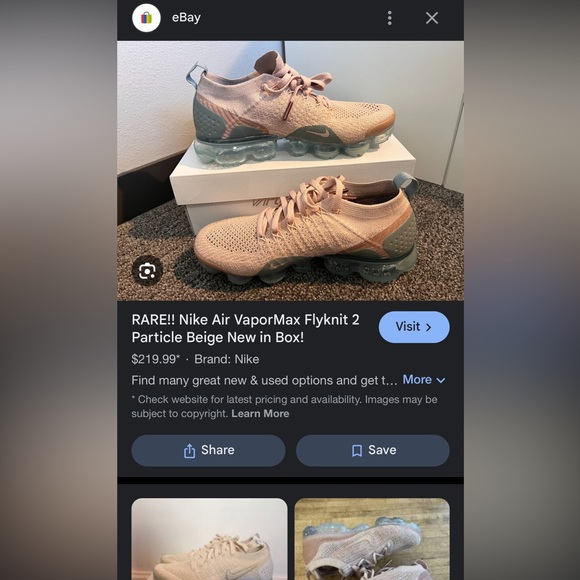 Nike air Vapor max flyknit 2 rose gold - Picture 4 of 4